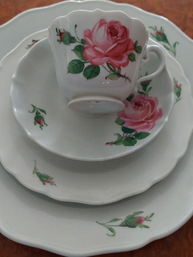 Geschirrsets: Meissen Rote Rose 3 Tlg. Set – Neu (gemäss Beschreibung) aus Urtenen-Schönbühl von Cbuyer