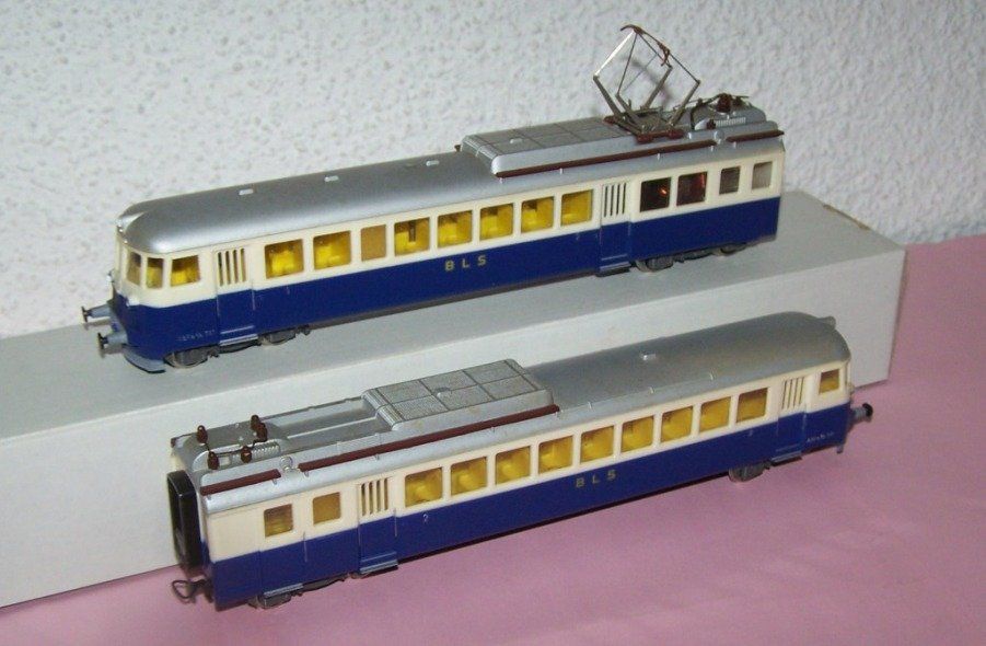 Kleinbahn Modellini di ferrovie: Kleinbahn H0: BLS Doppel-Triebwagen ABFe, DC, super Zustand – Nuovo (secondo la descrizione) da Brüttisellen venduto da Rentner44zh 3
