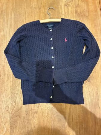 RALPH LAUREN Strick Jacke Blau 12-14Y Cardigan