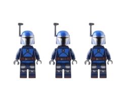 3x SW1345 Star Wars Mandalorian Warrior LEGO (NEU)
