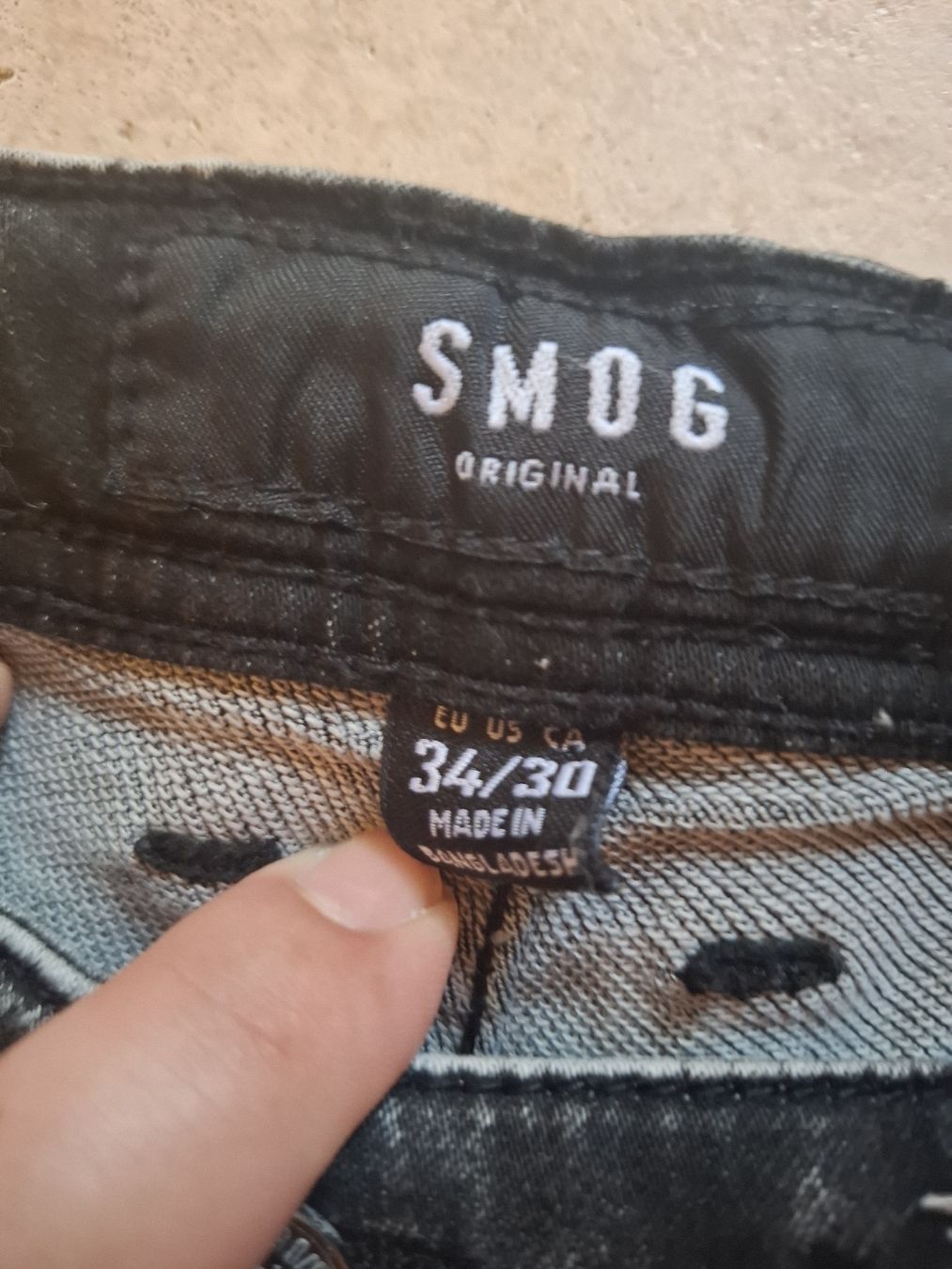 Jeans: Jeanshose W34 L30, Smog, schwarz – Gebraucht aus Urtenen-Schönbühl von nerdgirl 2