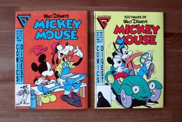 1987 WALT DISNEY MICKEY MOUSE COMIC LOT OF 2 USA ENGLISH