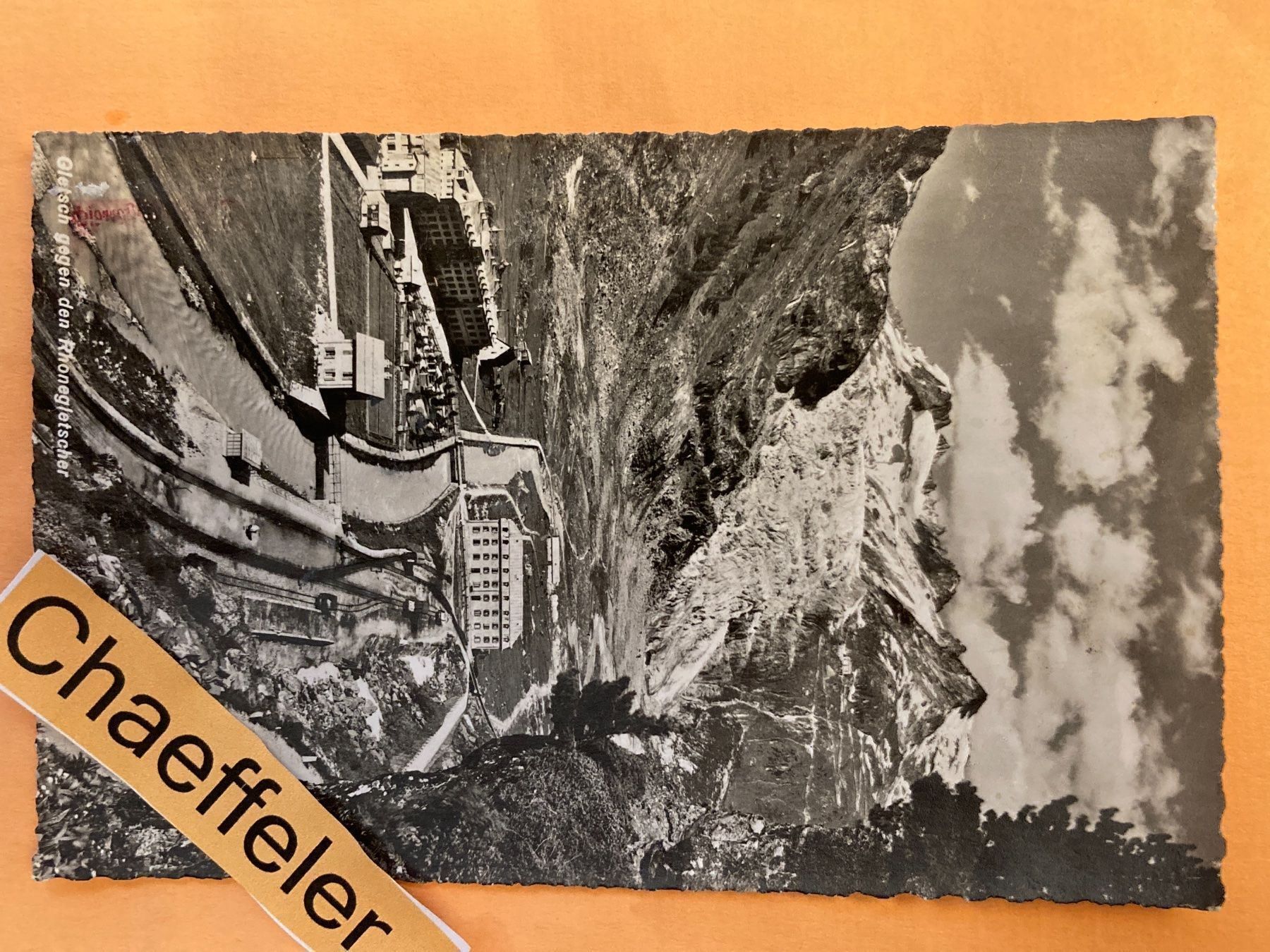 Cartoline postali: 1946 Gletsch gegen den Rohnegletscher – Usato da Zürich venduto da Chaeffeler
