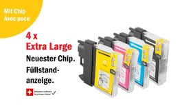 LC-980 XL 985XL 1100 XL – komp. Drucker-Patronen Brother 1x4