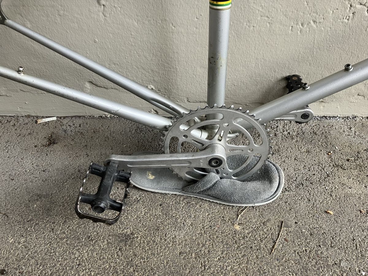 Biciclette: Merosa Rennrad Teamrahmen Frameset mit Kurbelsatz – Usato da Bern venduto da stuggeli11 2