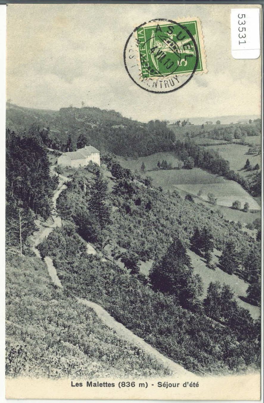 Cartoline postali: Les Malettes - Sejour d'ete – Usato da Ettingen venduto da Kartenplanet