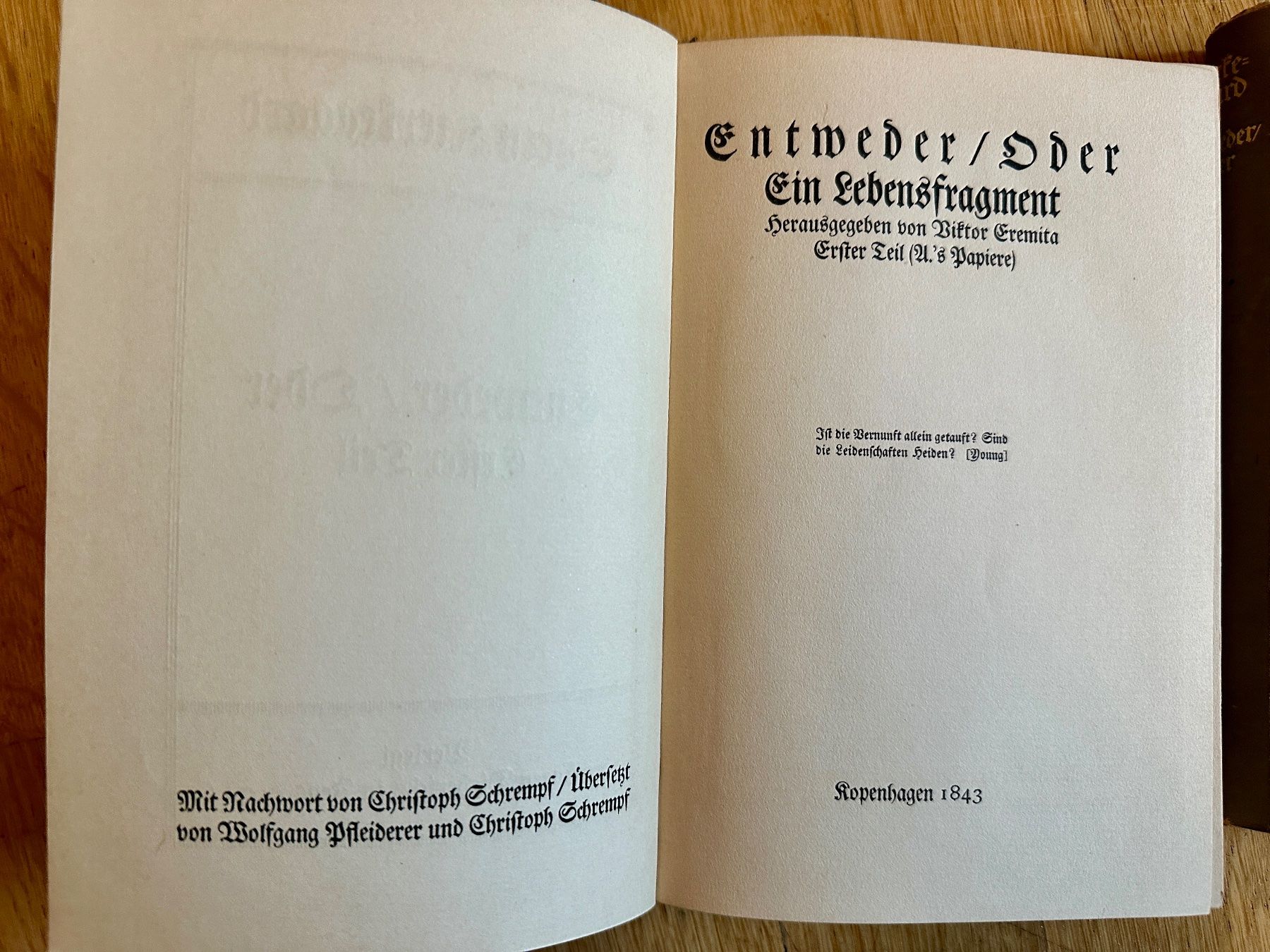 Libri: August Strindberg: Entweder / Oder. 2 Bde. 1911/13 – Usato da Zürich venduto da allp 3