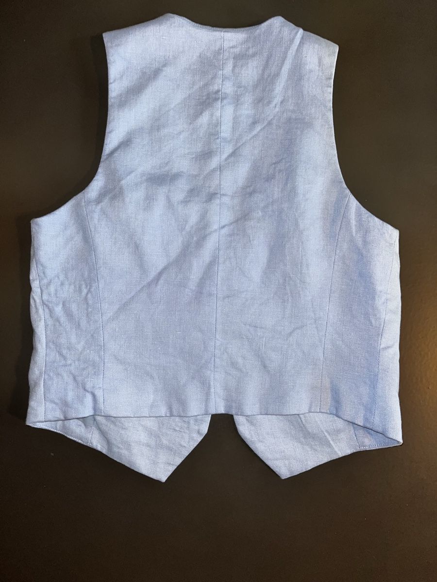 Mango Gilet & Giacche senza maniche: Gilet Mango blau Leinen – Nuovo (secondo la descrizione) da Küssnacht am Rigi venduto da lus_g9xw 1