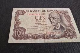 Billet Espagne 100