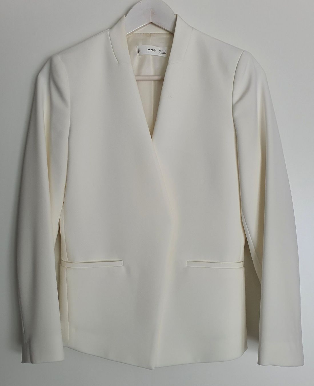 Mango Giacche: Mango MNG Off-White Einreihiger Blazer – Nuovo (secondo la descrizione) da Weiach venduto da sim_8s27 1