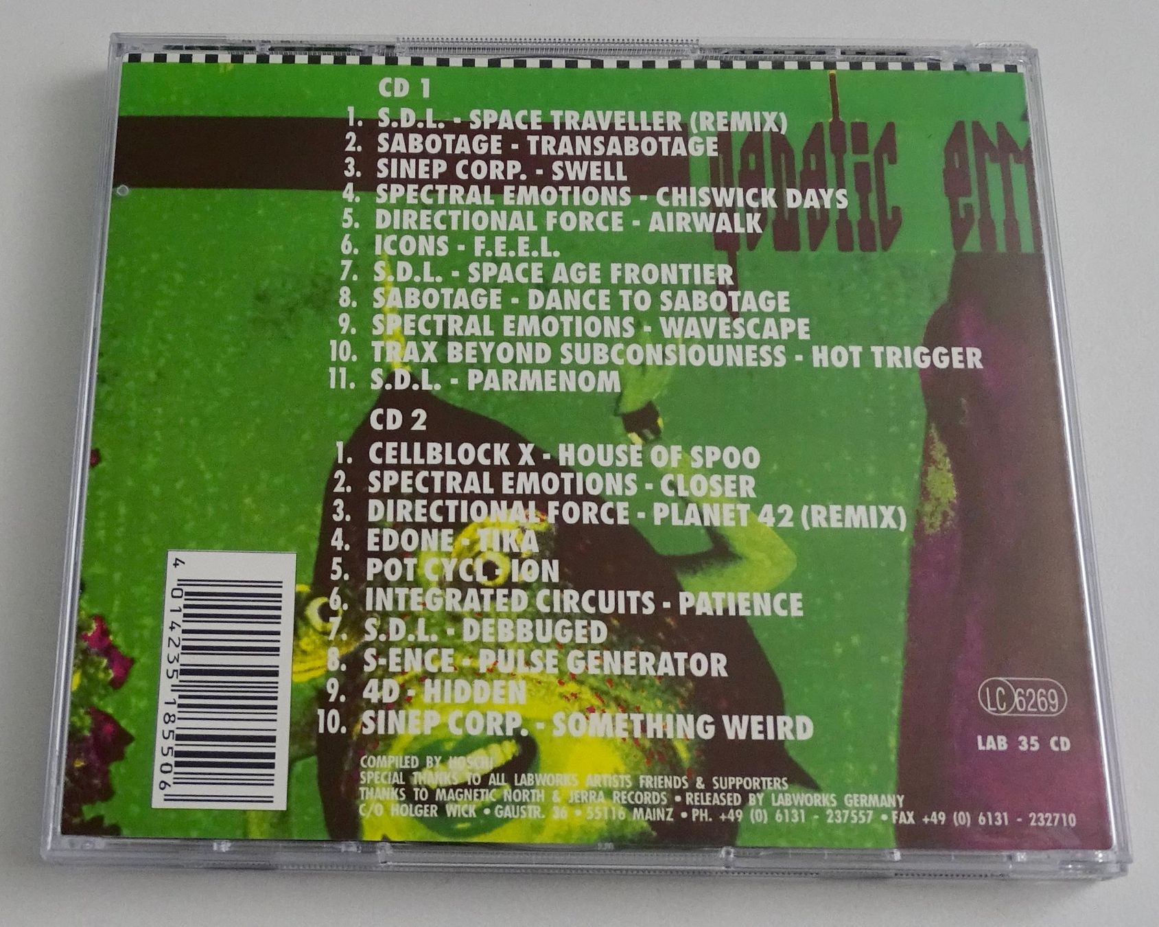 CDs: Labworks Genetic Error Vol. 2 Compilation 2 CD Techno – Gebraucht aus Gwatt (Thun) von samojede67 1