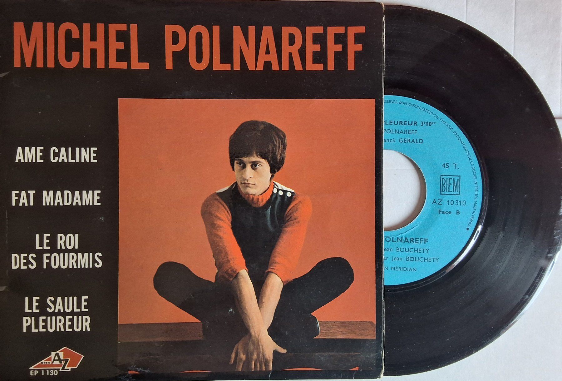 Dischi in vinile: Vinyl single  - Polnareff  - Ame Caline- Fr 67 -  VG – Usato da Villeret venduto da Fil11
