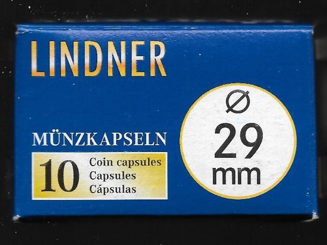 Accessori: Lindner 10er Pack Münzkapseln 29 mm – Nuovo e nell'imballaggio originale da Lichtensteig venduto da Mac_creative