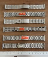 1 Stück Vintage Uhren Stahlband mit Feder Bandanstoss