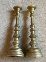 2 Goldene Kerzenständer aus Holz - Herbstdeko 🍂