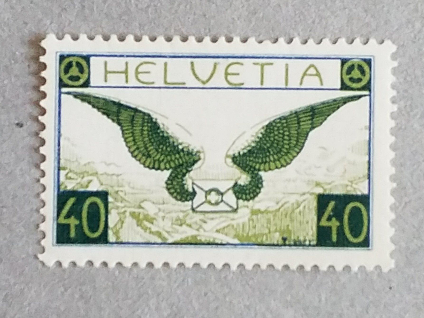 Alle Briefmarken: 1374) F15, Flugppstmarke postfrisch Kt 250 – Neu (gemäss Beschreibung) aus Baden von Eggi
