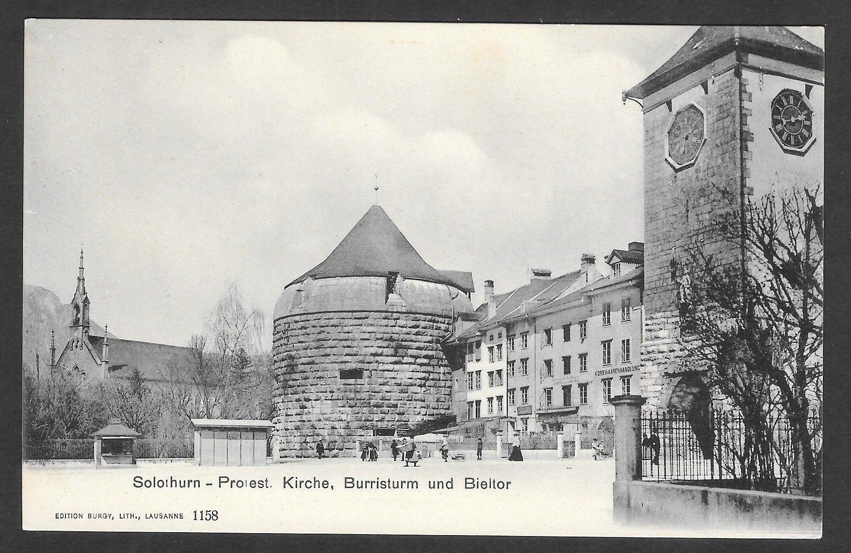 Cartoline postali: Solothurn Protest. Kirche Burristurm Bieltor – Usato da Olten venduto da clotaldi