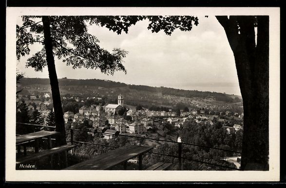 Ansichtskarten: Heiden, Dorfansicht mit Kirche und Sitzb – Gebraucht aus Berlin von bartko-reher