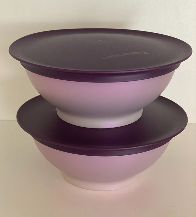 Tupperware Allegra Dessert-Schälchen – 275 Ml, Farbe Flieder/weiß, Spülmaschinenfest, 15 Cm Durchmesser