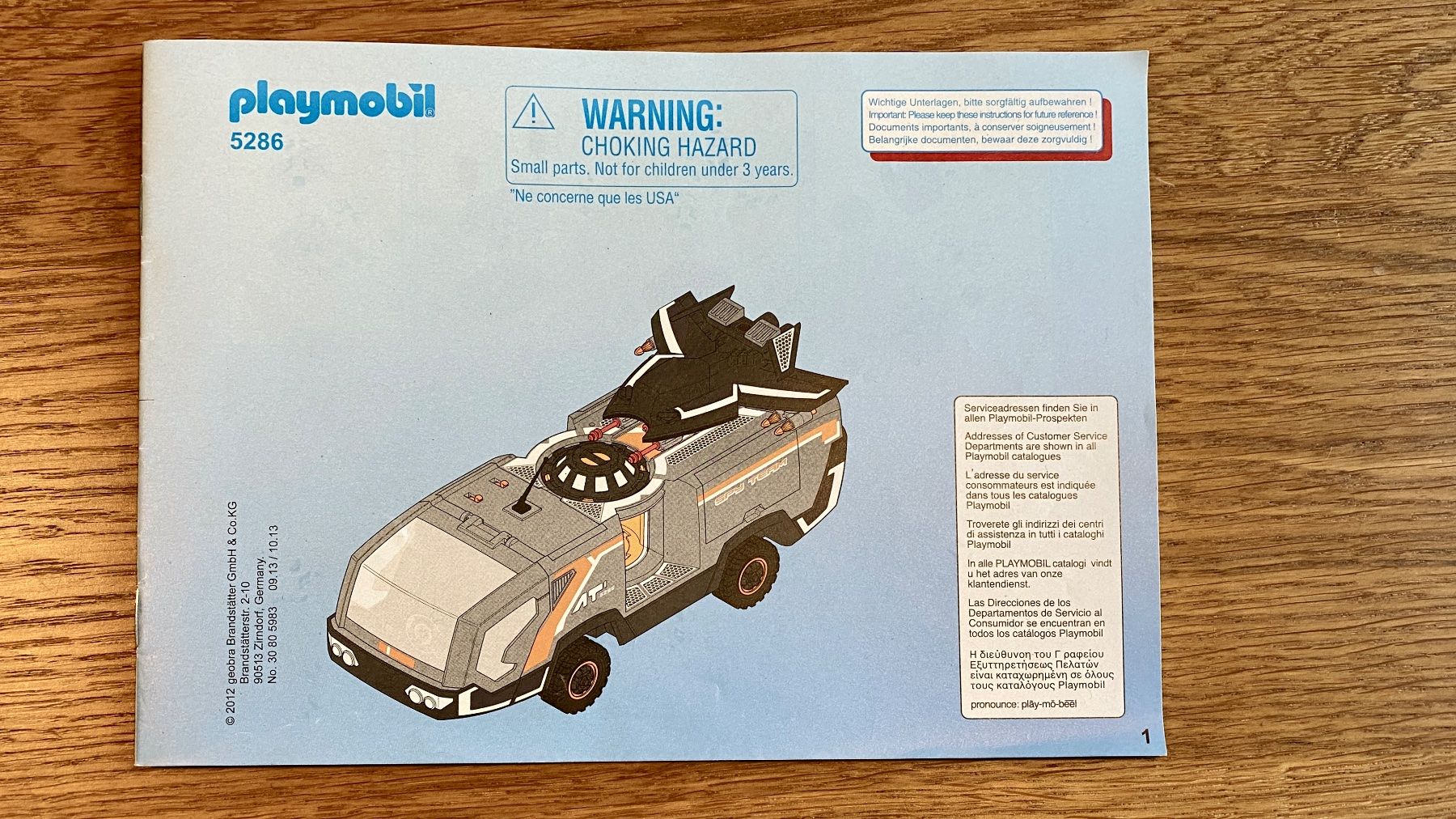 Playmobil Spielzeuge: Playmobil 5286 Spy Team Command Vehicle – Gebraucht aus Niederwangen BE von  1