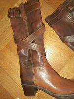 APARTE LEDERSTIEFEL 40, IN 2 BRAUNTÖNEN NEU UND UNGEBRAUCHT