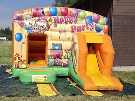 Hüpfburg mit Rutsche Happy Party mieten