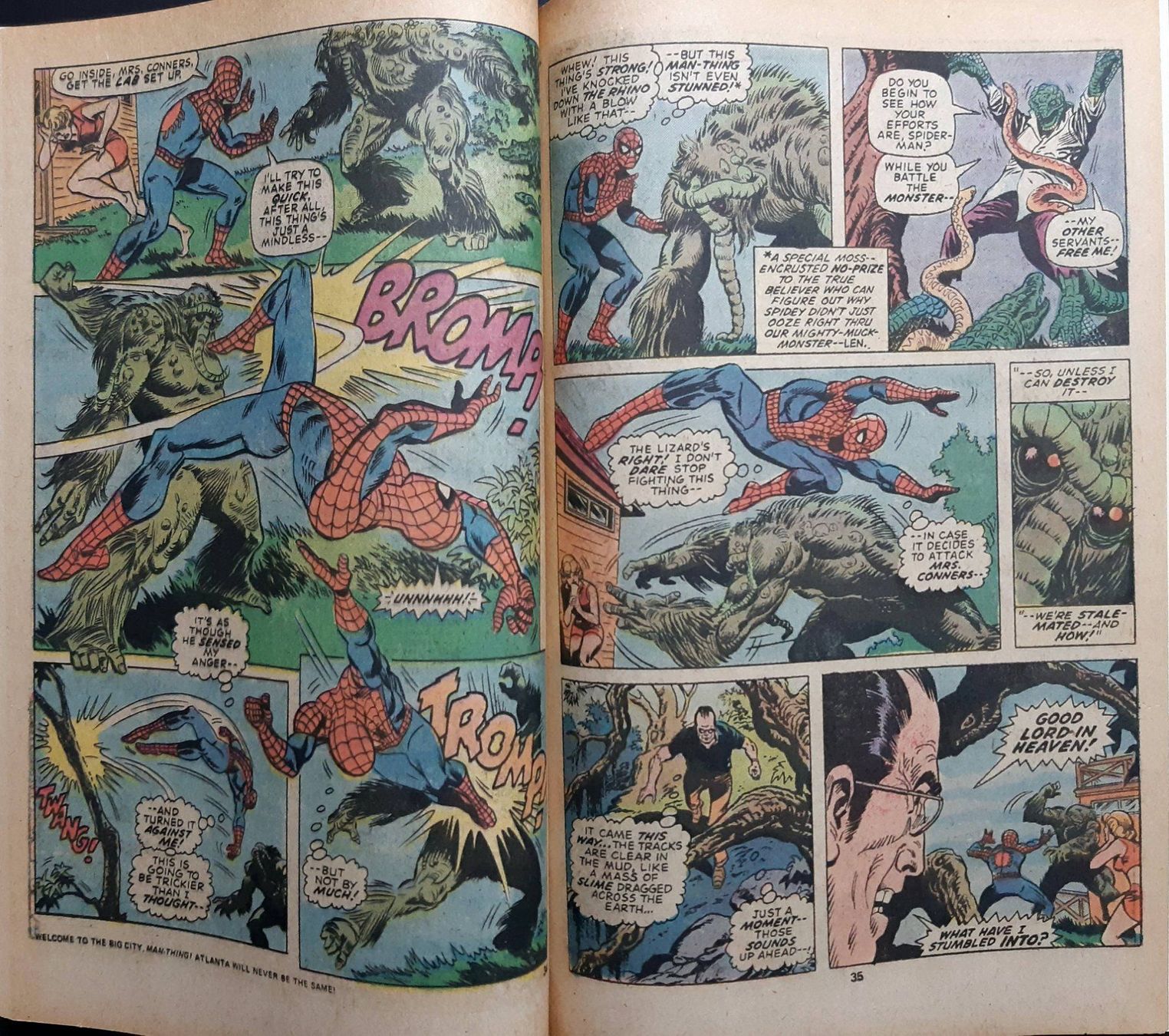 Fumetti: SPIDER-MAN GIANT SIZE #5 MAN-THING VS. LIZARD MARVEL 1975 – Usato da Lugano venduto da YouWantUS 3