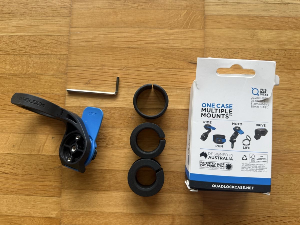 Quad Lock Cover & Protezioni schermo: Quad Lock Out Front Mount Lenkerhalterung Fahrrad – Usato da Zug venduto da tami12