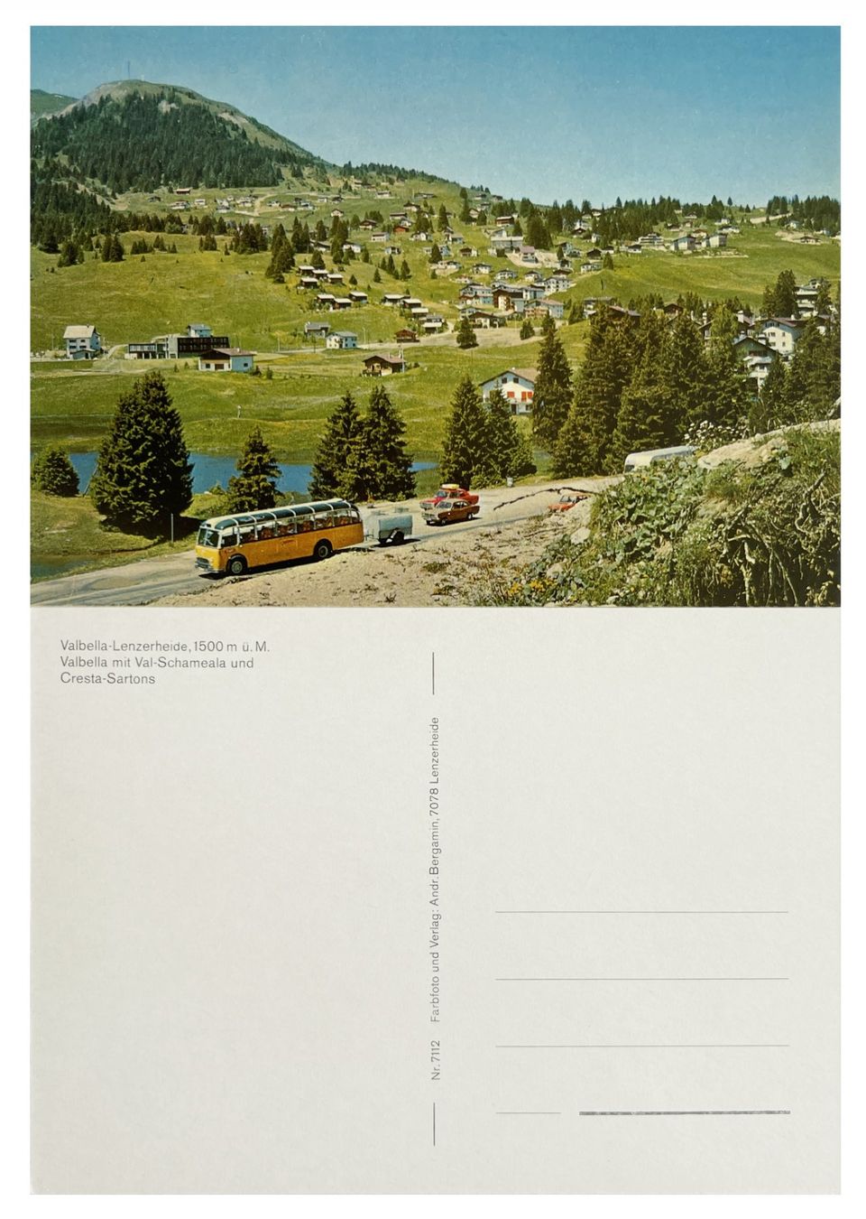 Cartoline postali: Valbella Lenzerheide Lai Heidsee Postauto FBW C40U + MOWAG – Nuovo (secondo la descrizione) da Bern venduto da AWiBe