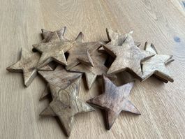Holz-Sterne zum Basteln