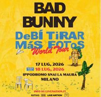 Bad Bunny 1x Ticket Gold Circle 17.07 Milano