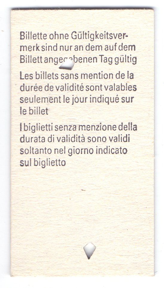 Biglietti: Billette Leuk - Leukerbad – Usato da Langenthal venduto da Sammlungs_aus 1