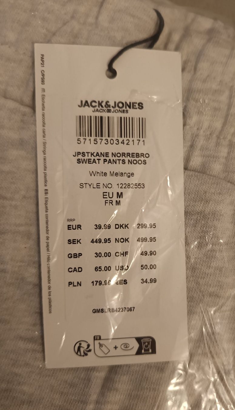 Jack & Jones Pantalons: NEU: Herren Trainer Hose, Jack&Jones, Grösse M – Neuf avec emballage d'origine à St. Gallen par Restpostenverkauf 4