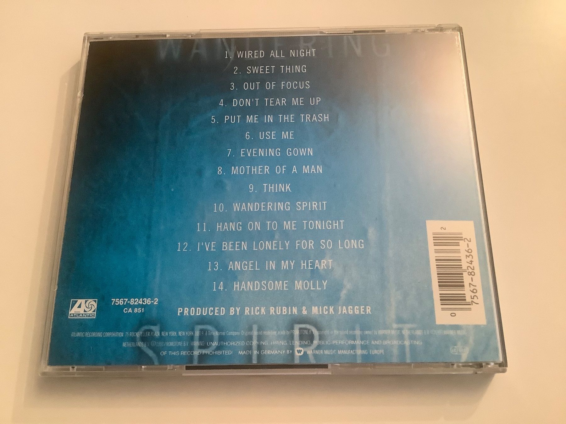 CD: Jagger / Wandering Spirit / 1993 – Usato da Dübendorf venduto da Shreck 1