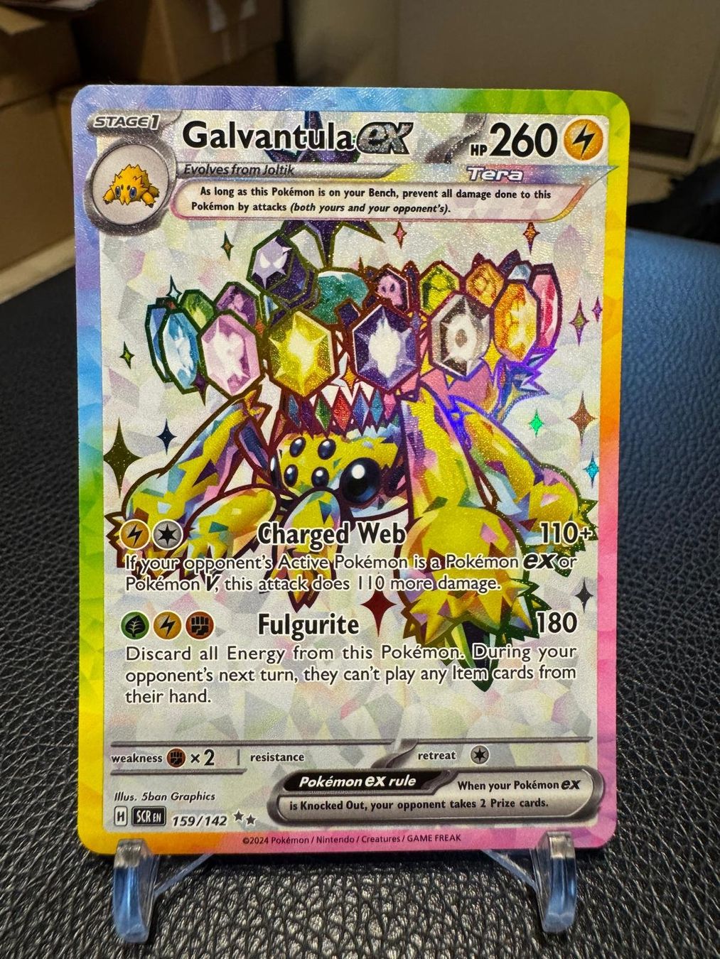 Pokémon Carte collezionabili: Galvantula ex | Ultra Rare | SCR 159/142 | EN – Usato da Spreitenbach venduto da Snacky96