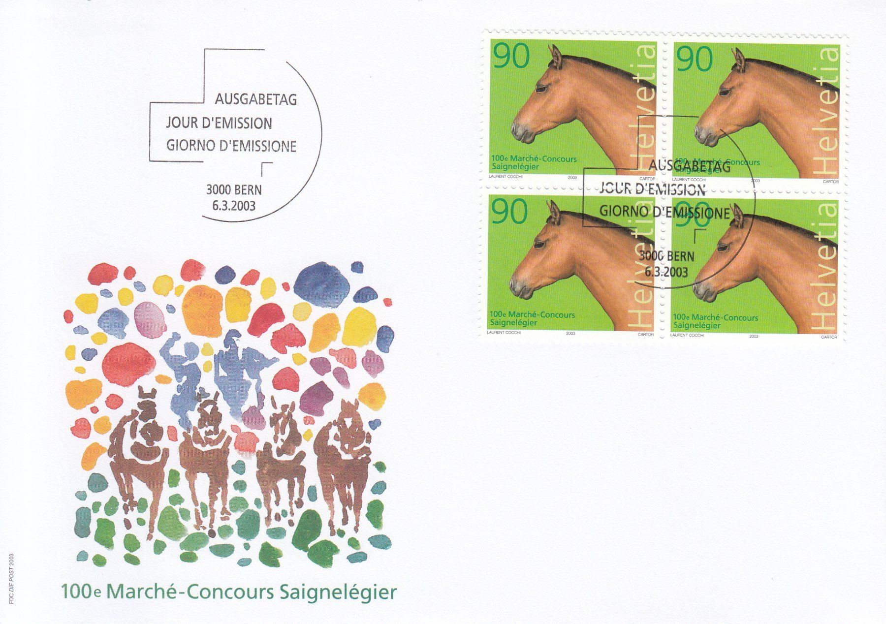 Tutti i francobolli: SBK 1082 im 4er-Block FDC – Usato da Bürglen TG venduto da StampGraf