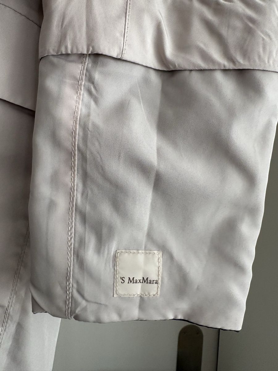 Cappotti: S MaxMara Reversible Raincoat - Grey & Navy - Size M – Usato da Zürich venduto da ron_t88f 2