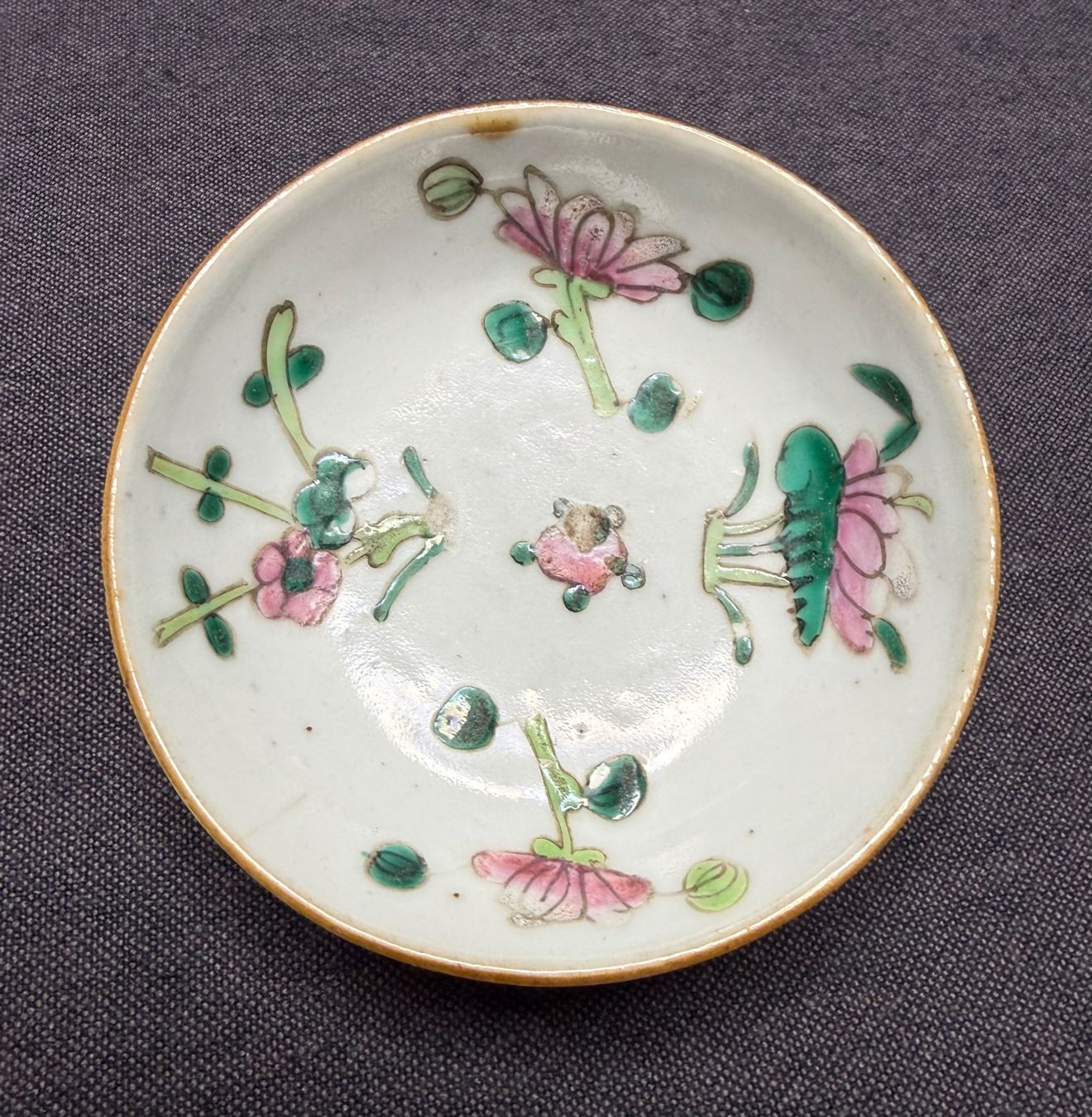 Piatti: Antiker, chinesischer Teller ca. 8 cm Durchmesser – Usato da Triesen venduto da cla_q2js
