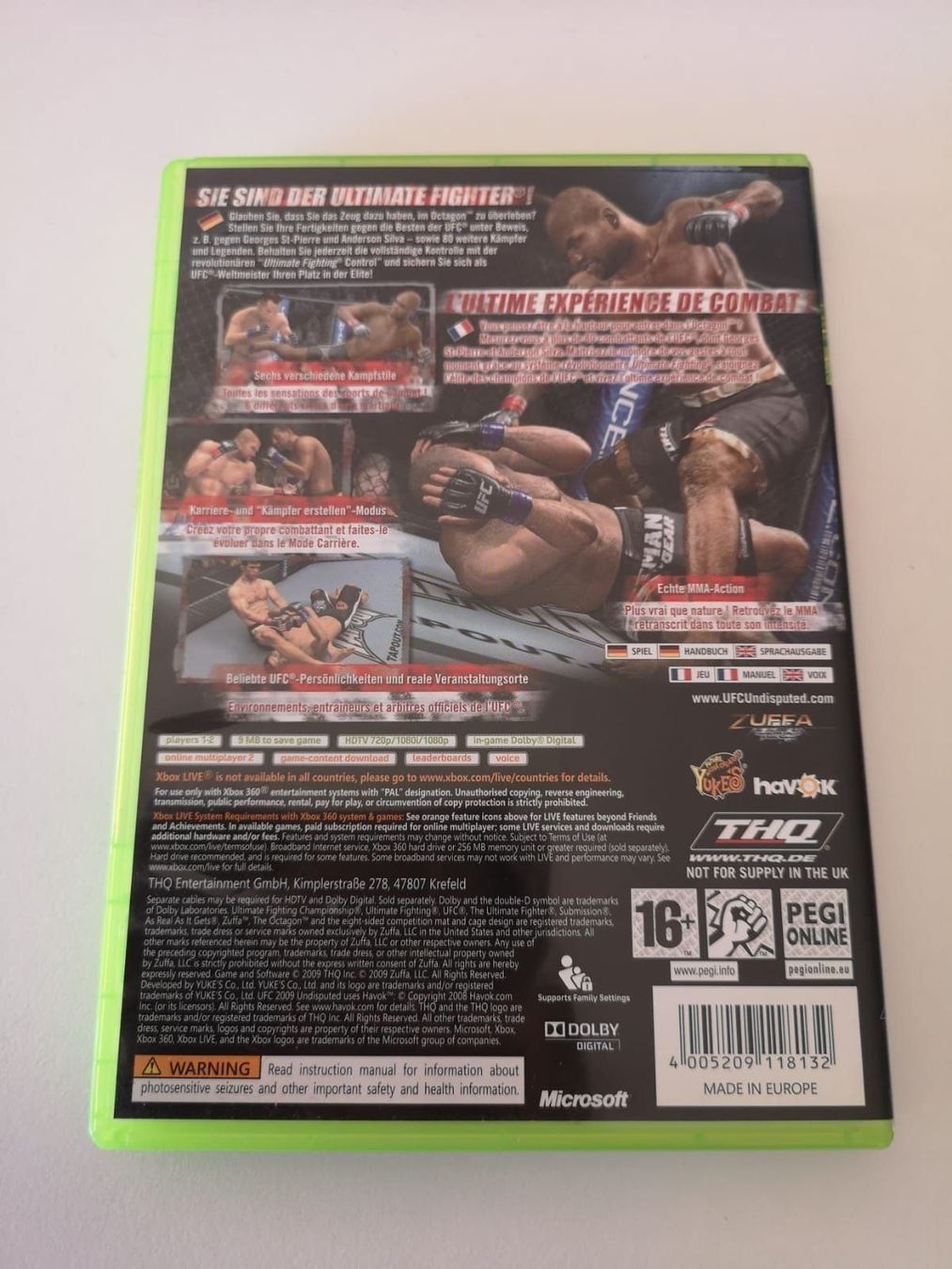 Spiele: UFC Undisputed 2009 (XBOX 360) – Gebraucht aus Herisau von Seyashop1 2