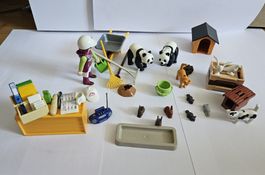 Playmobil Tiere, Tierpflegerin mit Zubehör