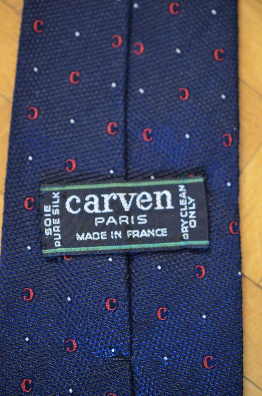 Cravatte: Cravate Carven en soie 5.5x7.5cm – Usato da La Croix (Lutry) venduto da OMEGA07 3