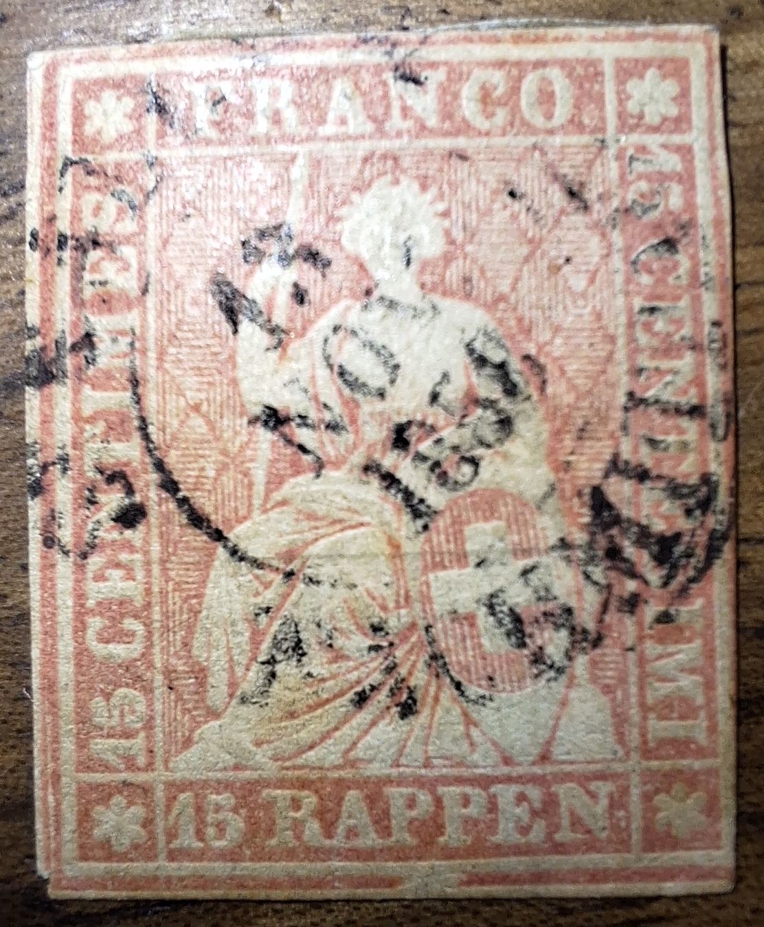 Tutti i francobolli: Strubel 24D.2.04 Randlinie Unterbrochen Kat. 165.- – Usato da Balgach venduto da SIMEON27