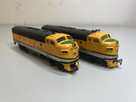Märklin „Santa Fe“ Diesellokomotive mit Triebwagen