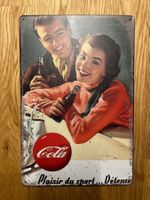 Blechschild Retro rusty Cola Plaisur du Sport