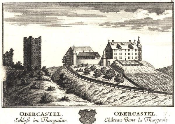 Incisioni: Obercastel  von Herrliberger 1754 – Usato da Rafz venduto da Helvet32 1