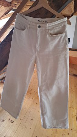 COS Jeans beige Grösse 28 Wide Leg Ankle length