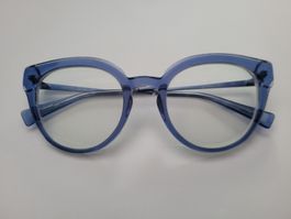 Stylish Clear Blue Cat Eye Glasses - Summer Ready!