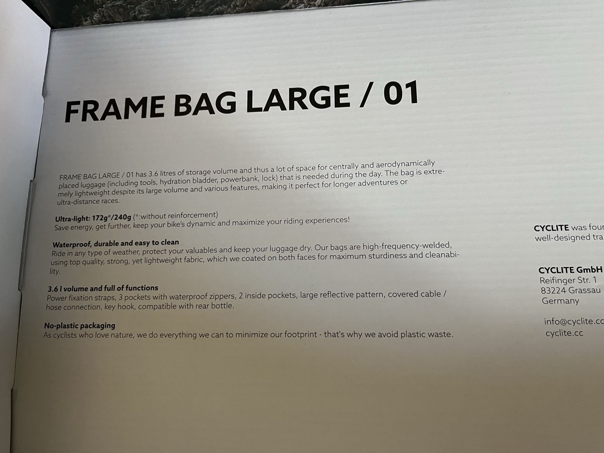 Borse: Cyclite Rahmentasche / Frame Bag Large - neuwertig – Nuovo e nell'imballaggio originale da Jona venduto da bet_bp9x 2