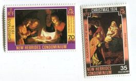 Briefmarken "Weihnachten". Kondominium Neue Hebriden/Vanuatu
