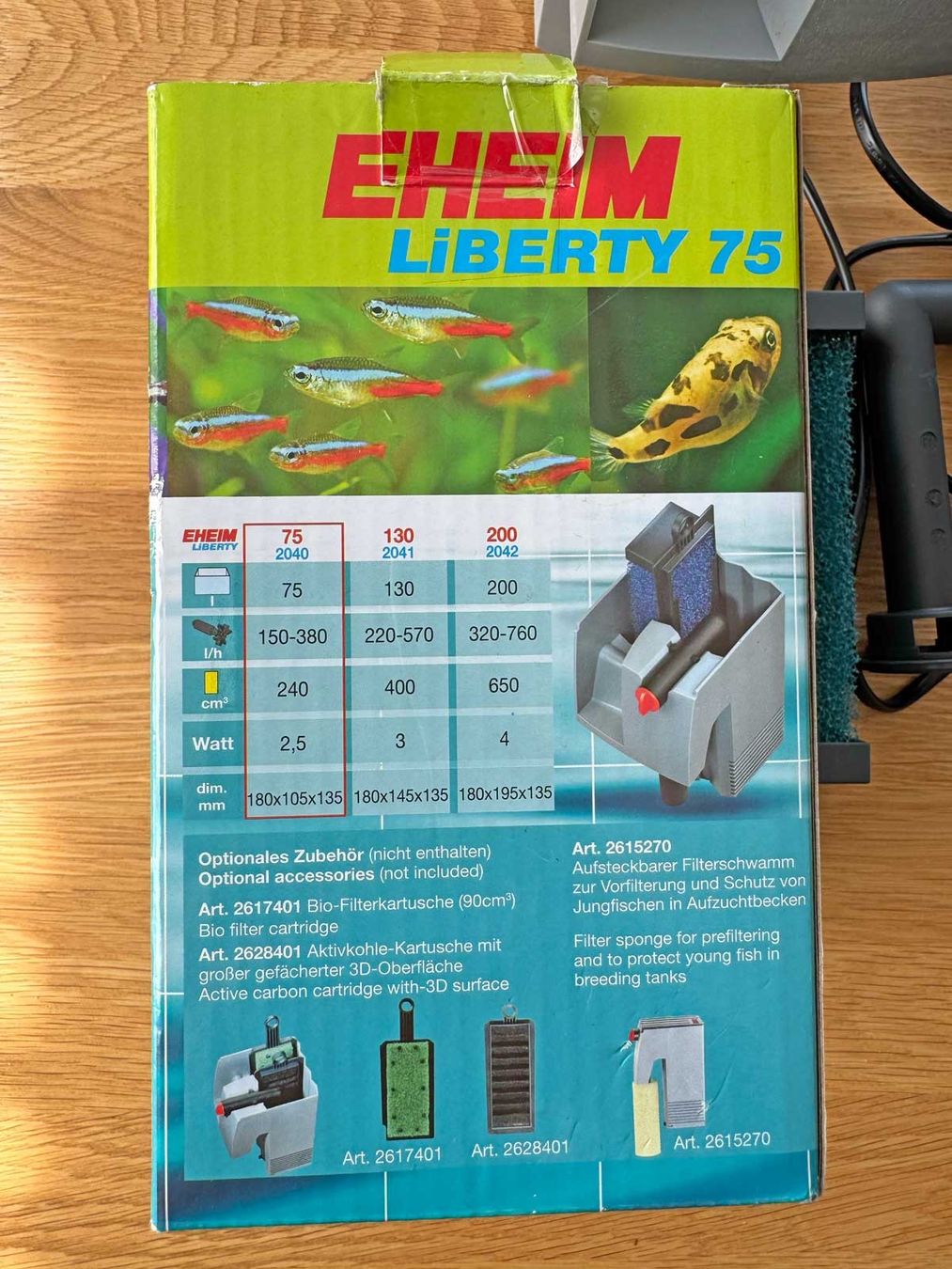 Eheim Filtri: Eheim Aquarienfilter Liberty 75 – Usato da Jona venduto da Srup 2